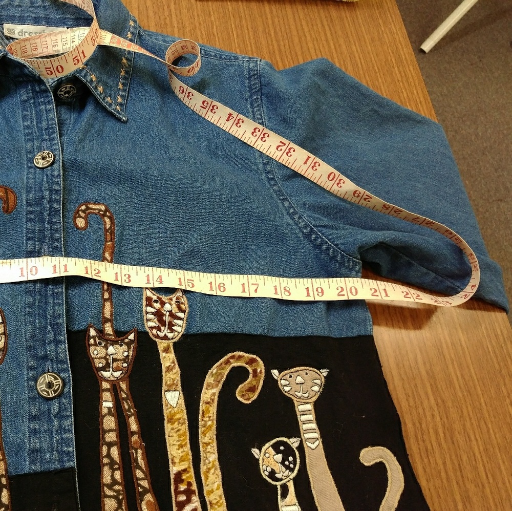 Dressbarn Denim Shirt - Picture 2 of 6